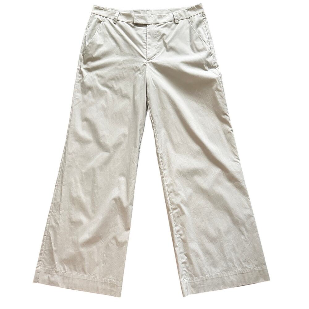 Khy by Kylie Jenner Low Rise Poplin Wide Leg Trousers Size 10 NWOT